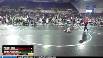 59 lbs Quarterfinal - Quade Gustafson, Badlands Elite Wrestling Club vs Peyton Gizzi, Widefield Wrestling Club