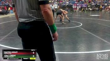 1 - 157 lbs Semifinal - Dalton Ashley, Buffalo Gap vs Cole Lorenz, Grayson County