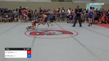 74 kg Round Of 128 - Adam Santoro, Cornell vs Brandon Murray, Dubuque Wrestling Club