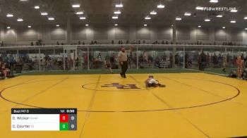 46 lbs 5th Place - Dawson Wicker, Team Hammer-OH vs Chase Courter, Michigan