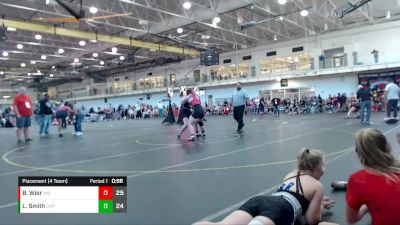 152 lbs Placement (4 Team) - Breanna Wier, Wisconsin Black vs Loralei Smith, Charlies Angels Pink