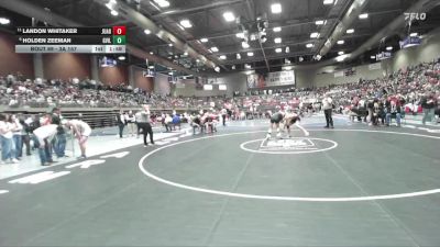 3A 157 lbs Champ. Round 1 - Landon Whitaker, Juab vs Holden Zeeman, Grantsville