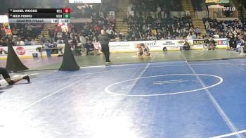 157 lbs Quarterfinal - Daniel Woods, Wellesley vs Nick Ferro, Natick