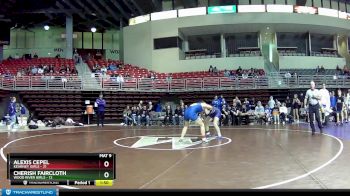 125 lbs Round 5 (8 Team) - Cherish Faircloth, Wood River Girls vs Alexis Cepel, Kearney Girls