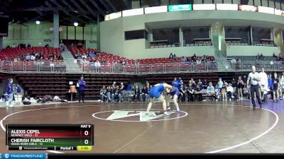 125 lbs Round 5 (8 Team) - Cherish Faircloth, Wood River Girls vs Alexis Cepel, Kearney Girls