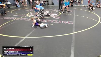 43 lbs Round 3 - Aylee Kaiser, Bethel Freestyle Wrestling Club vs Rosalee Dschaak, Valdez Youth Wrestling Club Inc.