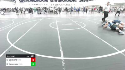 109 lbs Consi Of 8 #2 - Gabriel Saldanha, Rancho Bernardo WC vs Brandon Valenzuela, Pounders WC