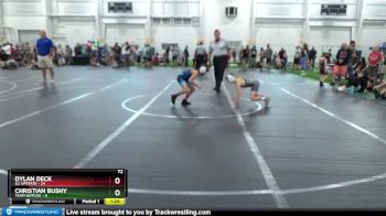 72 lbs Round 1 (8 Team) - Dylan Deck, U2 Upstate vs Christian Bushy, Team Gotcha