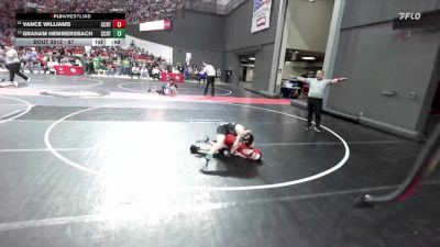 87 lbs Quarterfinal - Vance Williams, Pulaski Wrestling Club vs Graham Hemmersbach, West Salem/Bangor