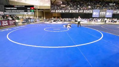 Girls 3A 130 lbs Quarterfinal - Paige McGee, Cheney (Girls) vs Alexa Ortiz-Marquez, Kelso (Girls)