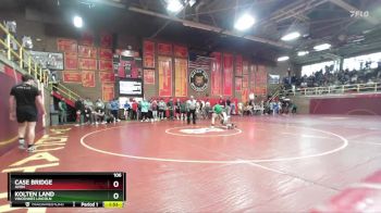 106 lbs Quarterfinal - Kolten Land, Vincennes Lincoln vs Case Bridge, Avon