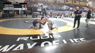 126 lbs 7th Place - Isaac Novod, Belmont Hill School vs Peter Rincan, Nmh