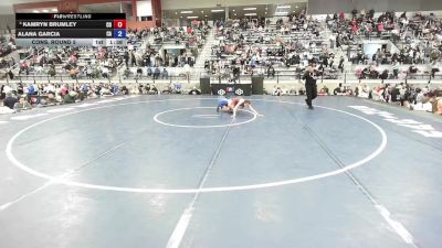 14U Girls - 100 lbs Cons. Round 5 - Kamryn Brumley, CO vs Alana Garcia, CA