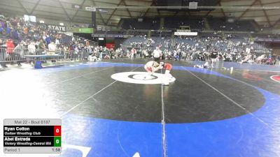 100 lbs Semis - Ryan Cotton, Outlaw Wrestling Club vs Abel Estrada, Victory Wrestling-Central WA