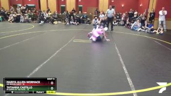 98 lbs Round 2 (6 Team) - Mariya Allen-Wormack, SW Region Girls vs Tatianna Castillo, MI Queen Of The Mats