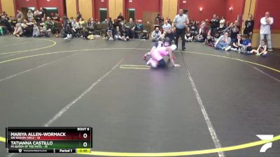 98 lbs Round 2 (6 Team) - Mariya Allen-Wormack, SW Region Girls vs Tatianna Castillo, MI Queen Of The Mats