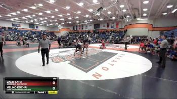 149 lbs Quarterfinal - Veliko Kochiu, Concordia University (WI) vs Zach Sato, Wisconsin-Eau Claire