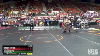 4A 165 lbs Cons. Round 2 - Jude Krentz, Topeka-Hayden vs Brody Gomez, Fort Scott