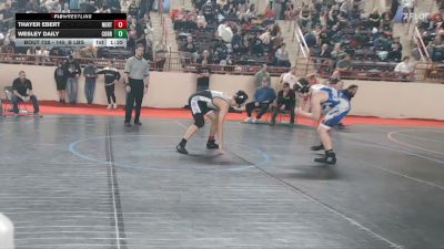 145_B lbs Round Of 16 - Thayer Ebert, Northampton vs Wesley Daily, Corry
