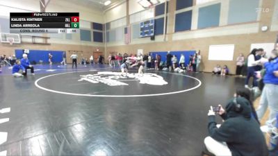 120lbs Cons. Round 4 - Linda Arreola, Hillsboro (Girls) vs Kalista Kintner, Zillah (Girls)