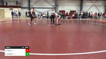 285 lbs Prelims - Harrison Karp, Wesleyan vs Dakota Dubios, Springfield Tech