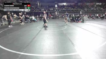 70 lbs Final - Colton Stackhouse, Pinelands vs Cason Uhrin, South Plainfield