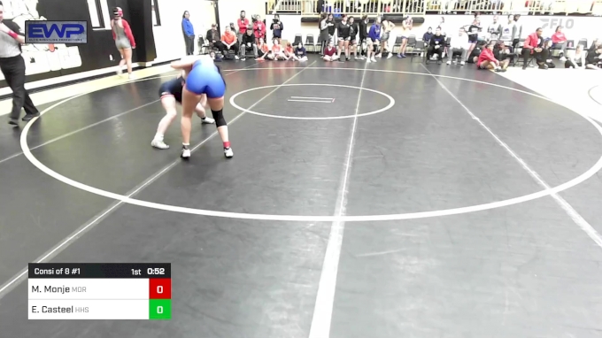 125 lbs Consi Of 8 #1 - Mireya Monje, Moore Girls HS vs Ella Casteel ...