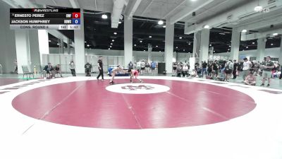 U15 FS - 57 lbs Cons. Round 6 - Ernesto Perez, Cyclones Wrestling & Fitness vs Jackson Humphrey, High Desert Wrestling Club