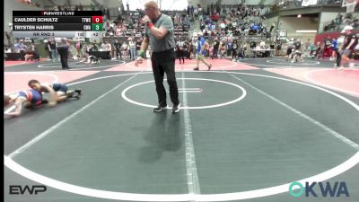 60 lbs Rr Rnd 3 - Caulder Schultz, Team Tulsa Wrestling Club vs Trysten Harris, Commandos Wrestling Academy