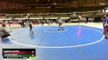 60 lbs 5th Place Match - Austin Collett, Williamsburg Wrestling Club vs Corinne Switzer, SVWC