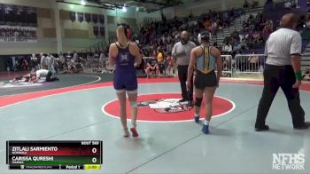 126 lbs Semifinal - Carissa Qureshi, Marina vs Zitlali Sarmiento, Norwalk