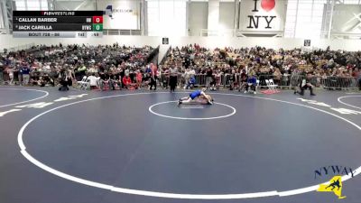 86 lbs Quarterfinal - Callan Barber, HF-L Wrestling vs Jack Carella, Brockport Youth Wrestling Club