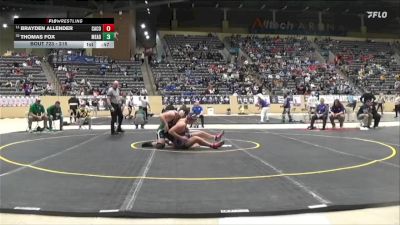 215 lbs Cons. Round 4 - Brayden Allender, Campbell County vs Thomas Fox, Meade County