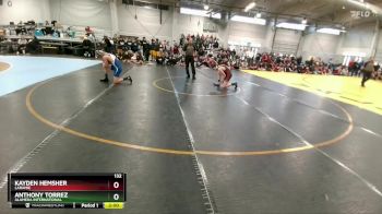 132 lbs Champ. Round 1 - Anthony Torrez, Alameda International vs Kayden Hemsher, Laramie