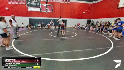 107 lbs Round 1 (3 Team) - Clara Witt, All American Wrestling Club vs Lauren McHam, Hired Guns Red