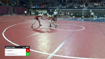 125 lbs Quarterfinal - Sean Logue, Lock Haven vs Kaden Chinavare, Central Michigan