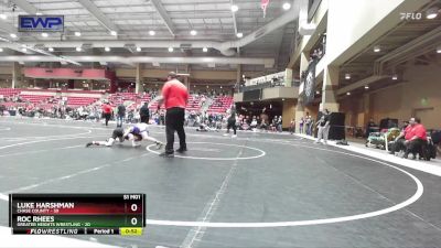 70 lbs Cons. Semi - Luke Harshman, Chase County vs Roc Rhees, Greater Heights Wrestling