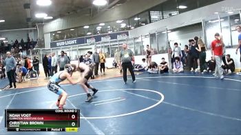 119 lbs Cons. Round 2 - Noah Vogt, Clarkston Wrestling Club vs Christian Brown, Davison