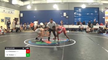 120 lbs Consi Of 8 #2 - Jaden Villalobos, Wrestling University Club vs Blake Walker, Lake Gibson