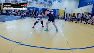 215 lbs Champ Round 1 (16 Team) - Nate Pond, Cocoa Beach WC vs Miles Johnsen, Black Hive
