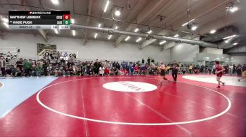 120 lbs Champ. Round 1 - Matthew Lemieux, Centaurus vs Wade Pugh, Lakewood
