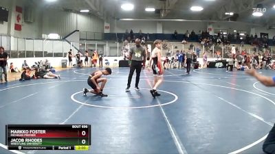 105 lbs Cons. Round 2 - Markko Foster, Michigan Premier vs Jacob Rhodes, Wrestling University