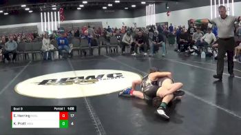 90 lbs 2nd Wrestleback (8 Team) - Kaleb Pratt, Illinois Menace vs Eli Herring, M2 Blue (NJ)