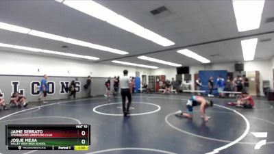 132 lbs 1st Place Match - Jaime Serrato, Youngblood Wrestling Club vs Josue Mejia, Valley View High School