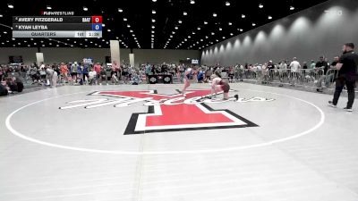 130 lbs Quarters - Avery Fitzgerald, Ranger 47 vs Kyah Leyba
