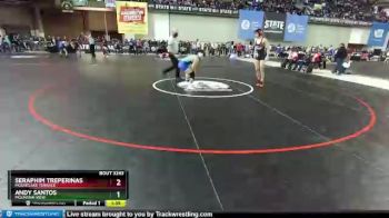 3 lbs Champ. Round 2 - Seraphim Treperinas, Mountlake Terrace vs Andy Santos, Mountain View