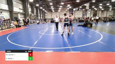 145 lbs Consi Of 64 #1 - Wesley Smith, PA vs Kraig Bolte, VA