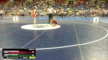 100 lbs Champ. Round 1 - Arlie Ramerman, Lisbon vs Monica Boakye, Minot