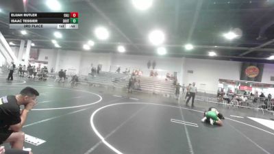 132 lbs 3rd Place - Elijah Butler, California Grapplers vs Isaac Tessier, South Hills HS
