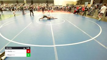 100-H lbs Quarterfinal - Cayden Wadle, Yale Street vs Luis Moya, Parkland